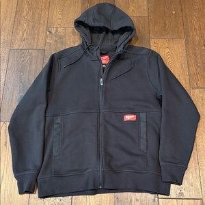 Milwaukee Gridiron Zip-up Hoodie, Black, size XL